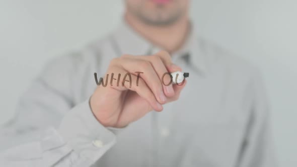 What Your Customers Are Saying Writing on Transparent Screen alt