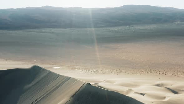 Cinematic White Desert Nature Aerial Footage Adventure Travel in Wilderness alt