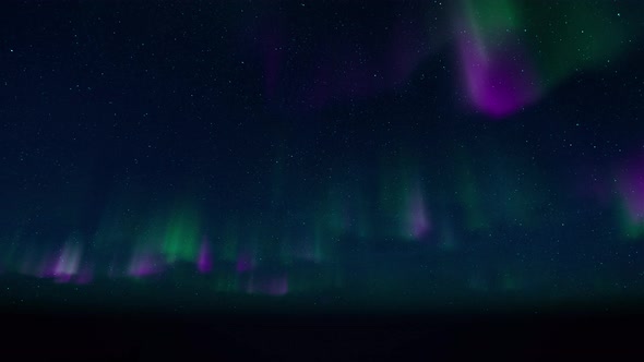 Night Sky Star Aurora 4k