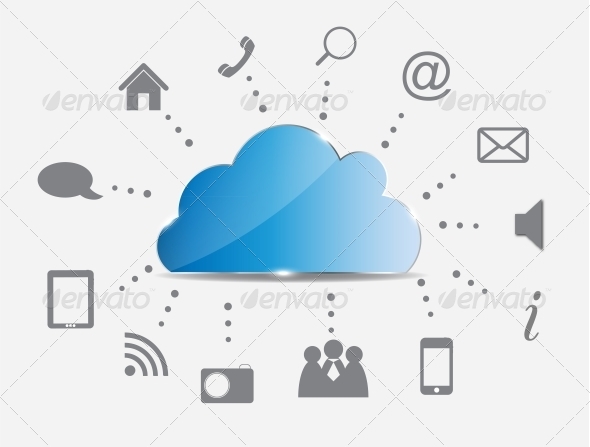 Cloud Computing Vector - Computers Technology
