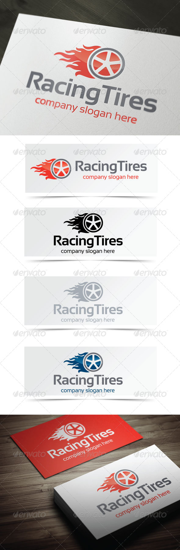 Racing Tires - Objects Logo Templates