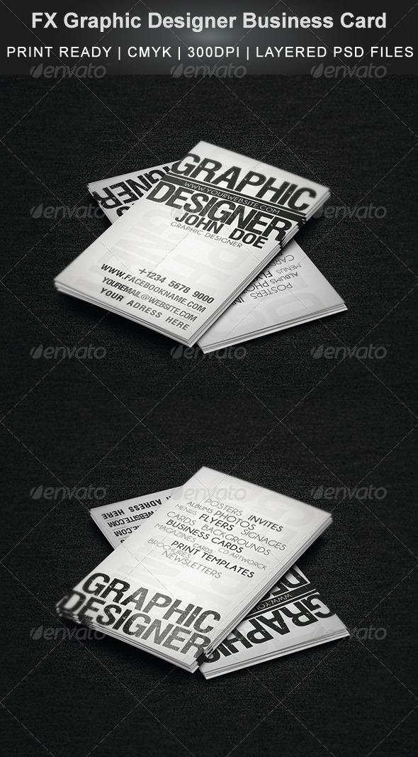 FX Graphic Designer Business Card - Creative Business Cards