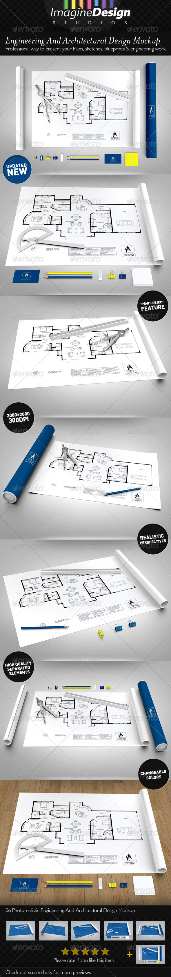 Engineering / Architectural Design Mock-up - Print Product Mock-Ups