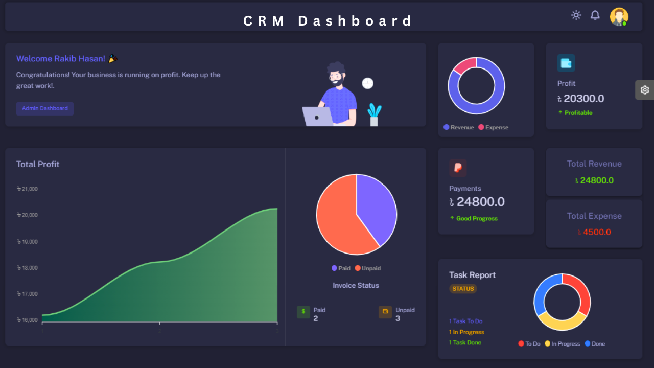 TCG CRM - Django CRM & HRM Script With Agency Website by thecodegrammer