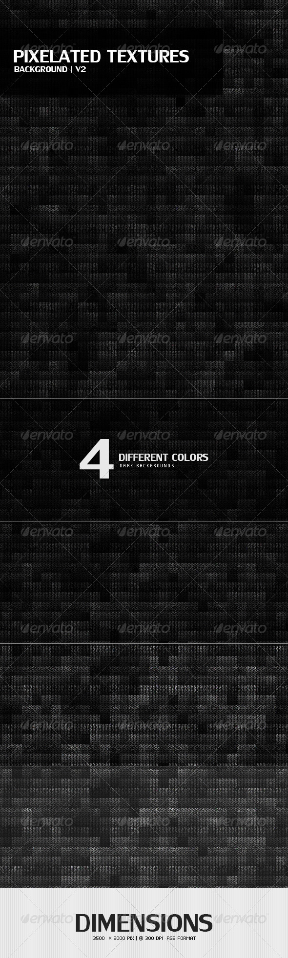 Pixelated Textures Background v2 - Abstract Backgrounds