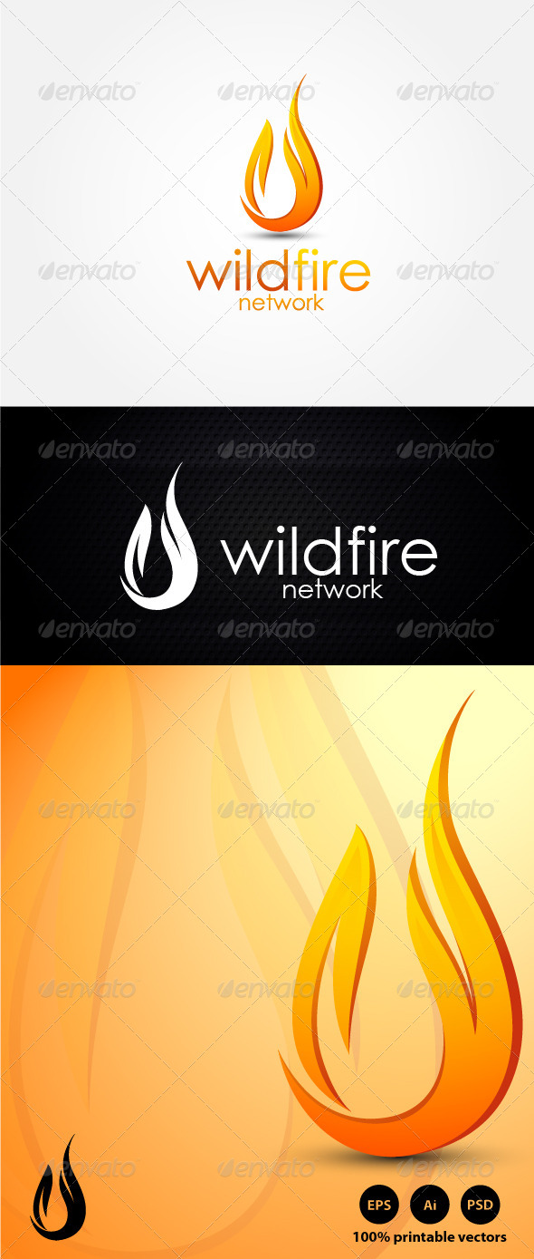 Wildfire Energy Logo - Nature Logo Templates