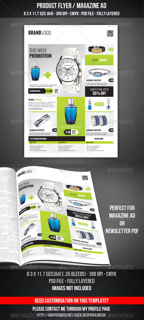 Product Flyer / Magazine AD - Flyers Print Templates