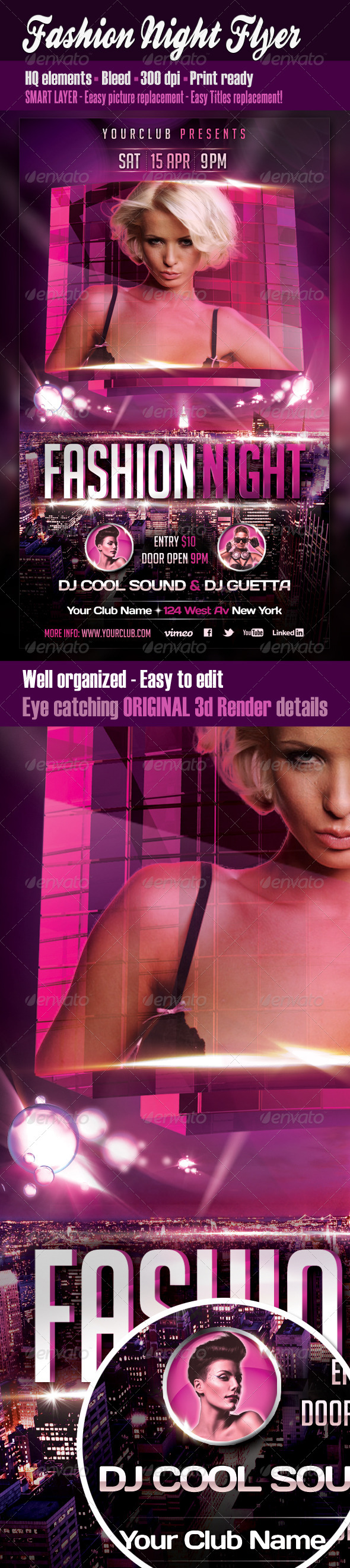 Fashion Night Flyer - Clubs & Parties Events