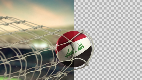 Soccer Ball Scoring Goal Day - Iraq