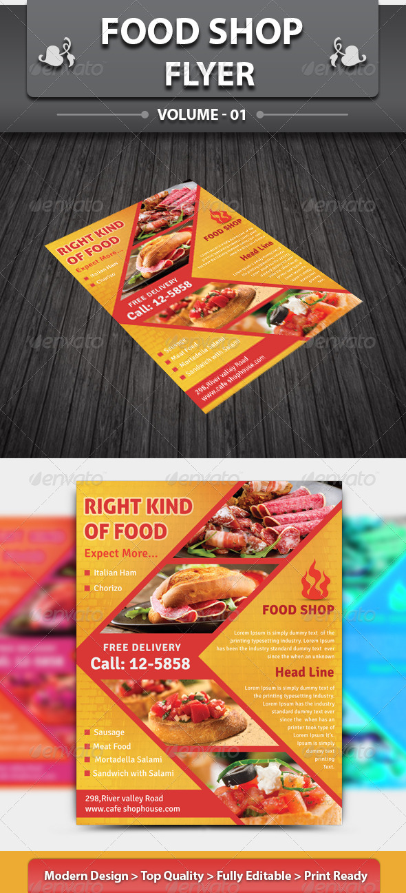 Restaurant Business Flyer | Volume 5 - Restaurant Flyers