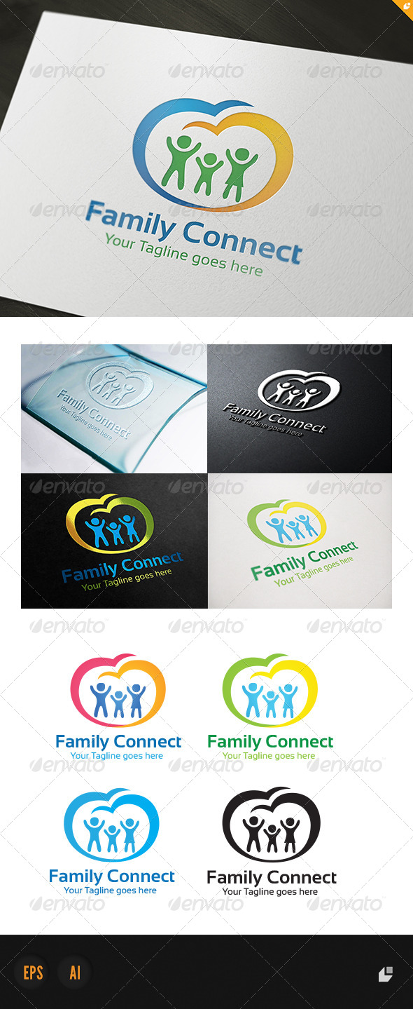 Family Connect Logo - Humans Logo Templates