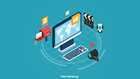 Video marketing animation