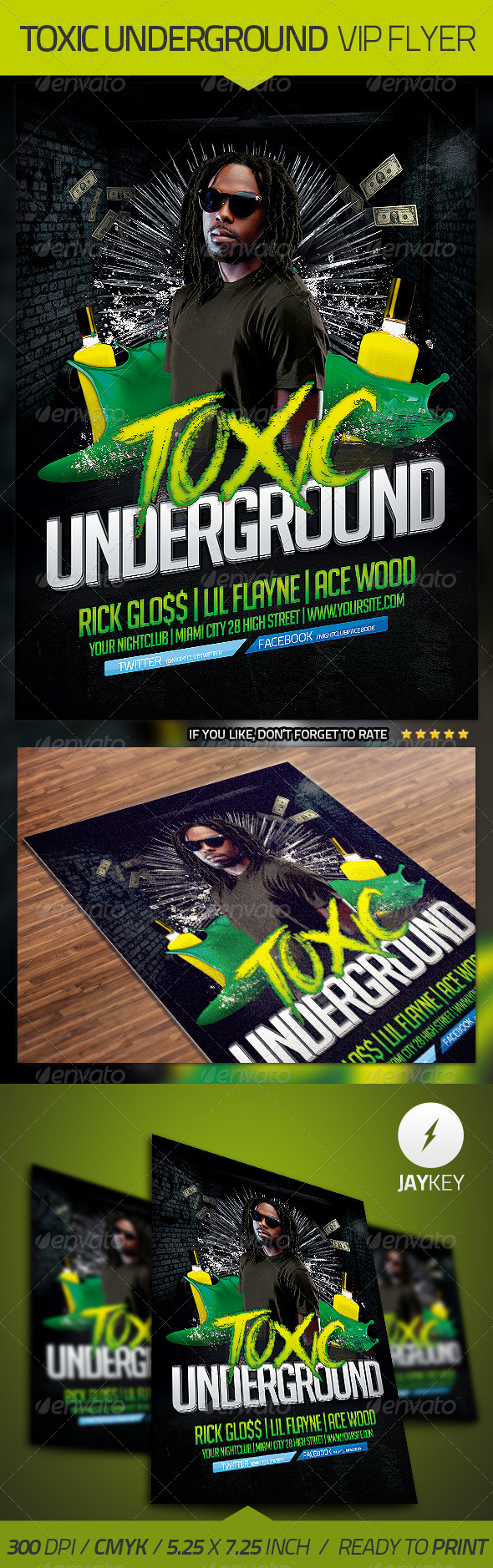 Underground Flyer Template - Clubs & Parties Events
