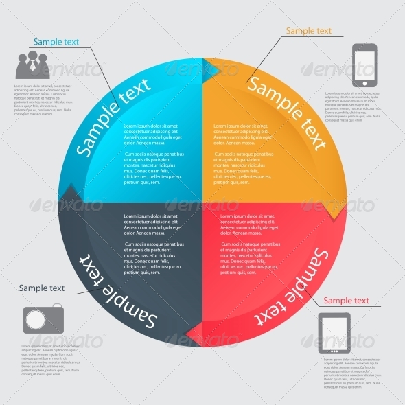 Infographic Template Vector Illustration - Concepts Business