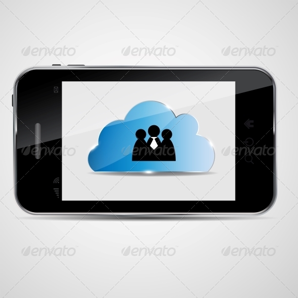 Cloud Computing Vector Illustration - Concepts Business