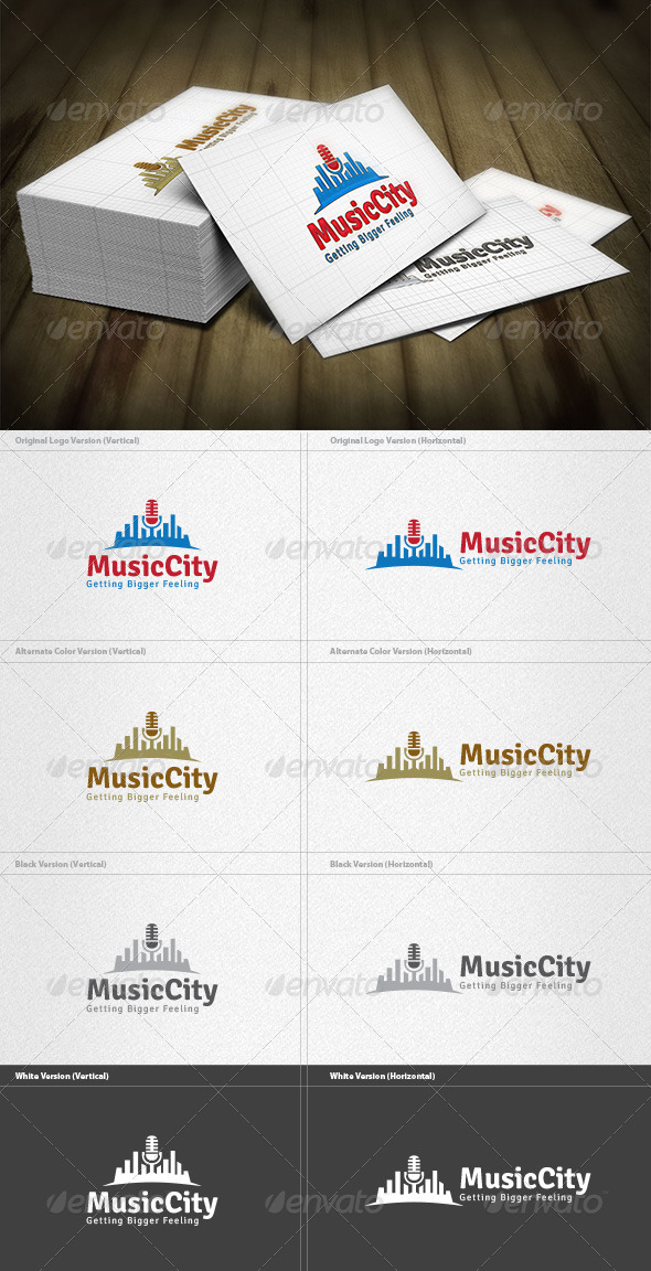 Music City Logo - Buildings Logo Templates