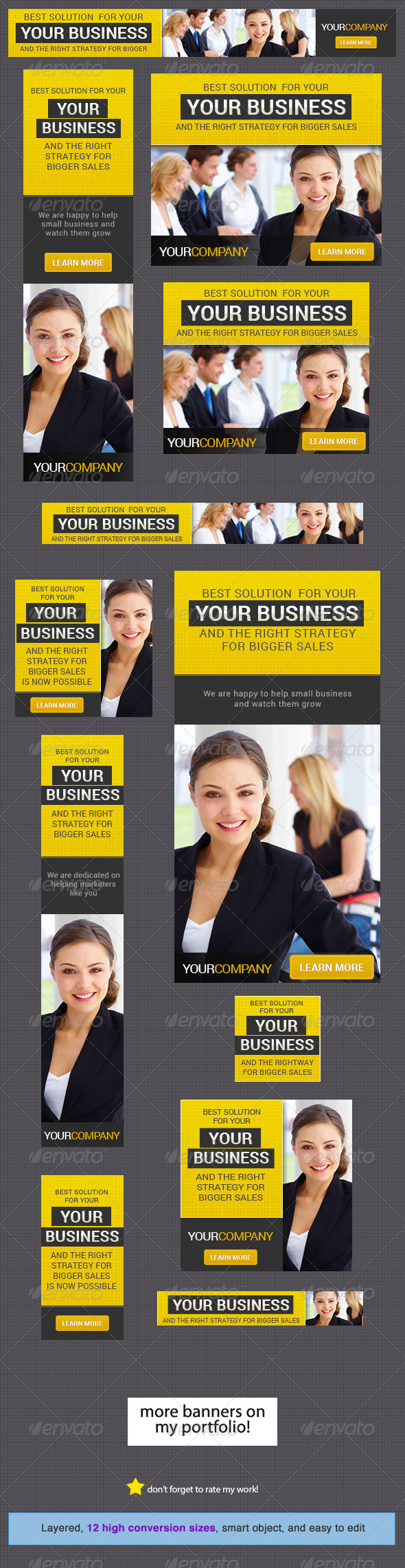Corporate Banner Design Template 7 - Banners & Ads Web Elements