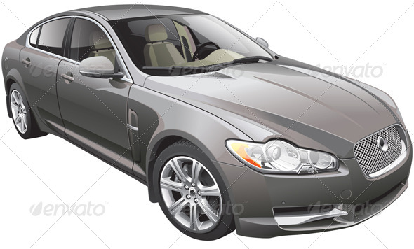 British Fancy Car - Vectors