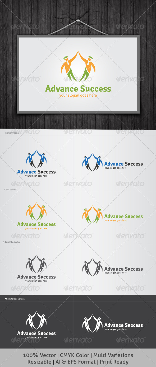Advance Success Logo - Objects Logo Templates