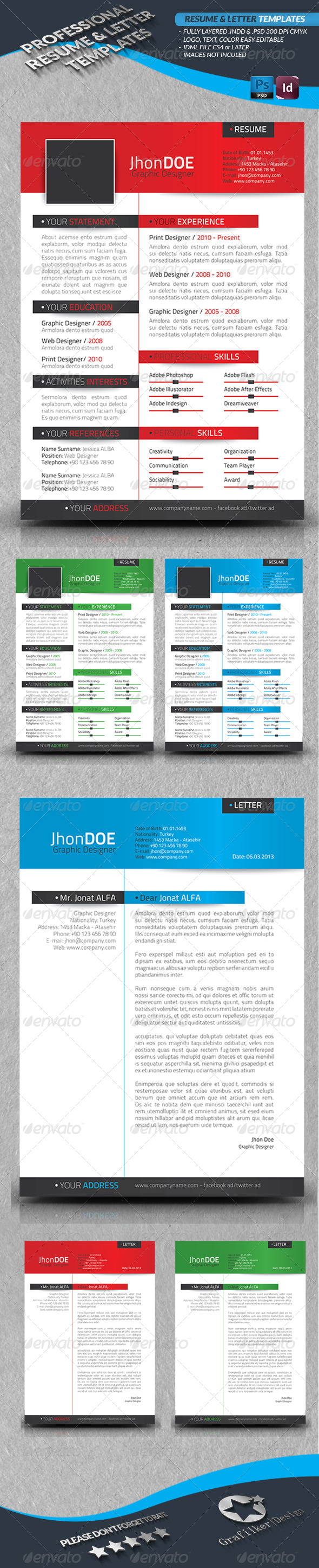 Resume & Letter Templates - Resumes Stationery