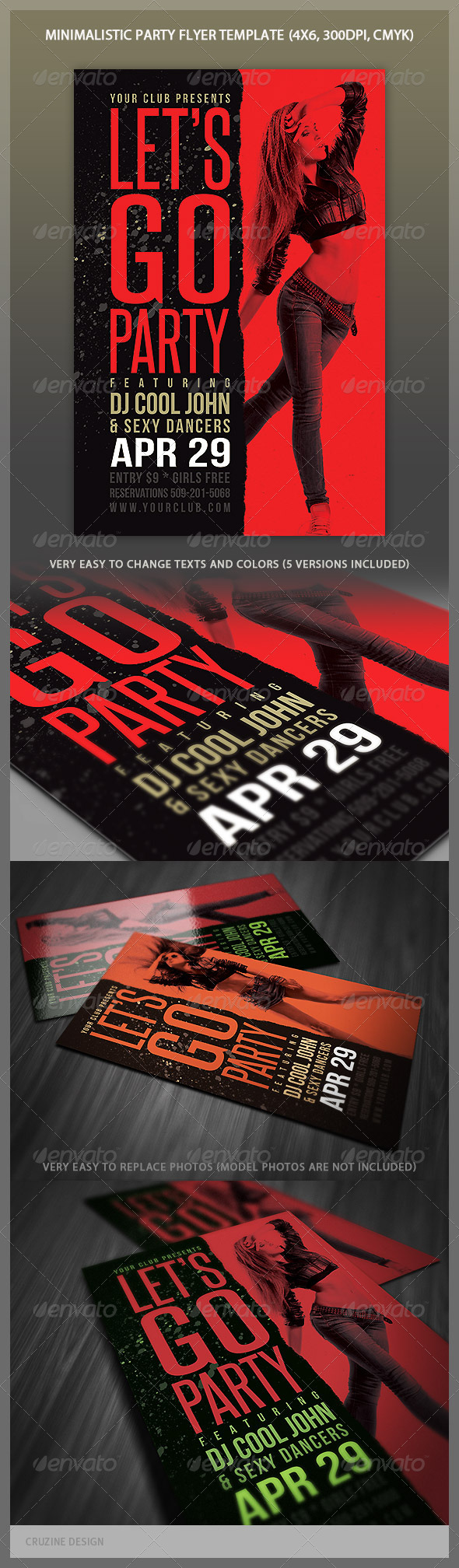 Minimalistic Party Flyer - Clubs & Parties Events