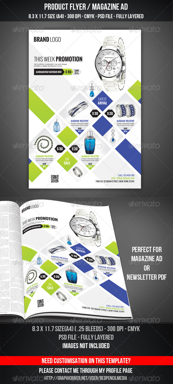 Product Flyer / Magazine AD - Commerce Flyers
