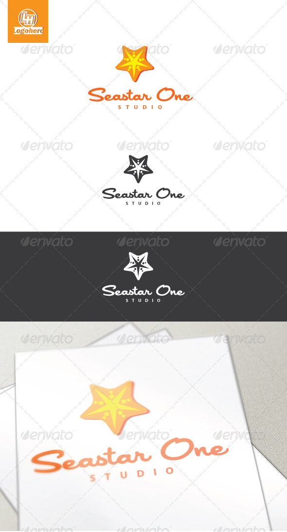 Seastar One Logo Template - Animals Logo Templates
