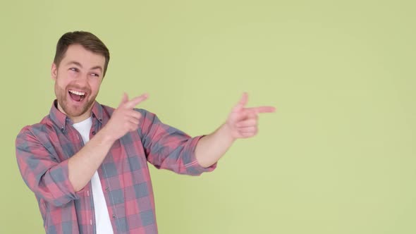 European Guy Dancing with Hands Isolated on Blues Background Music Lifestyle Disco Concept alt