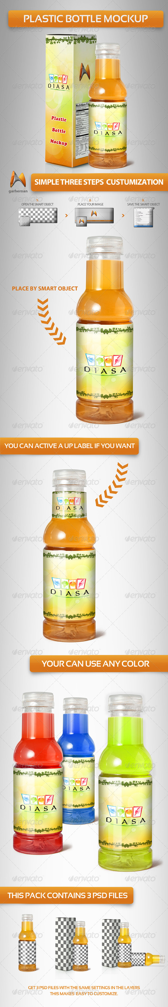 Plastic Bottle Mockup