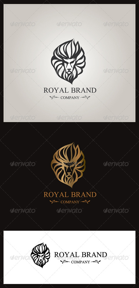 Lion Royal Brand Logo 2 - Crests Logo Templates