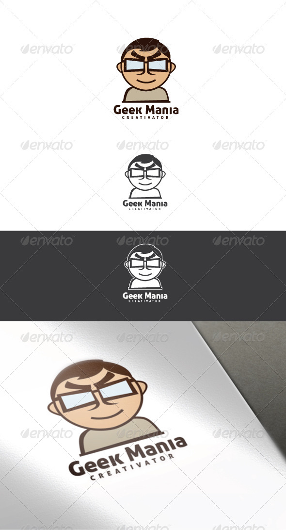 Geek Mania Logo Template - Humans Logo Templates