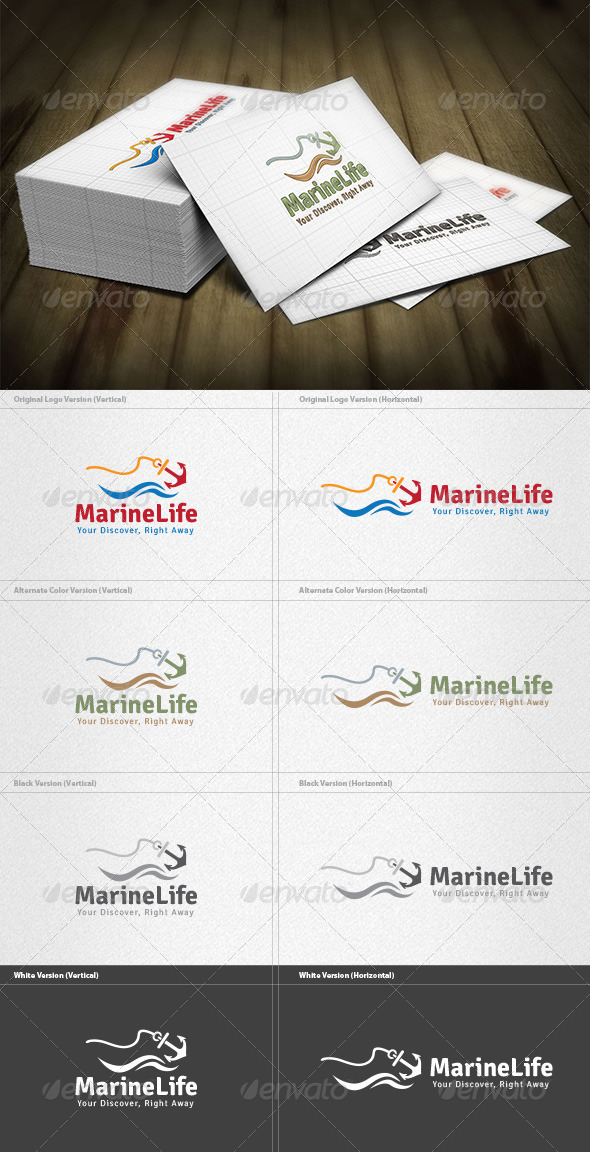 Marine Life Logo - Nature Logo Templates