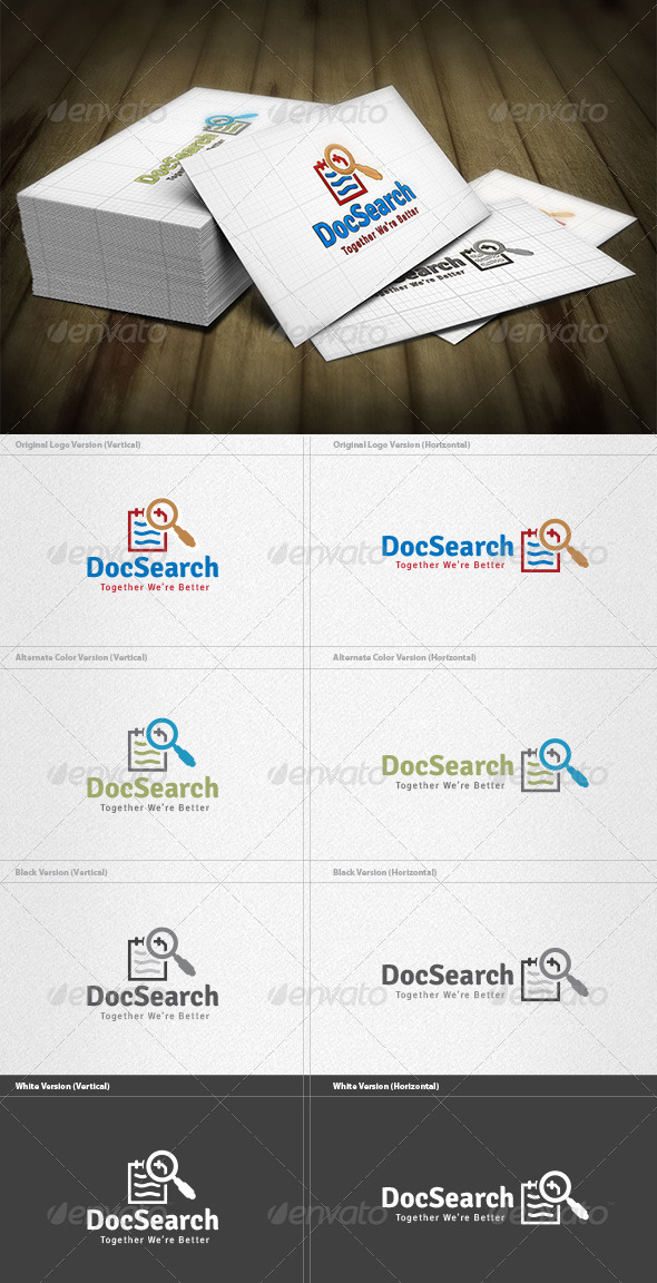 Document Search Logo - Objects Logo Templates