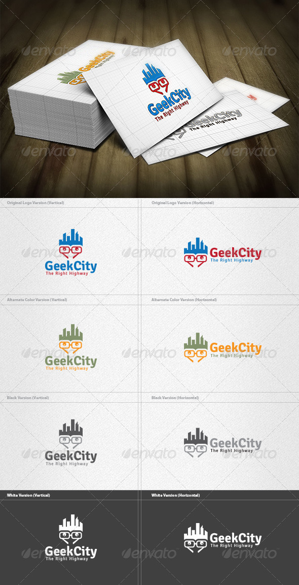 City Geek Logo - Buildings Logo Templates