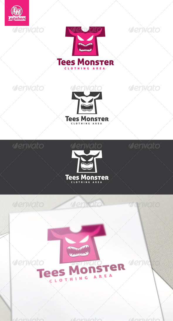 Tees Monster Logo Template - Objects Logo Templates