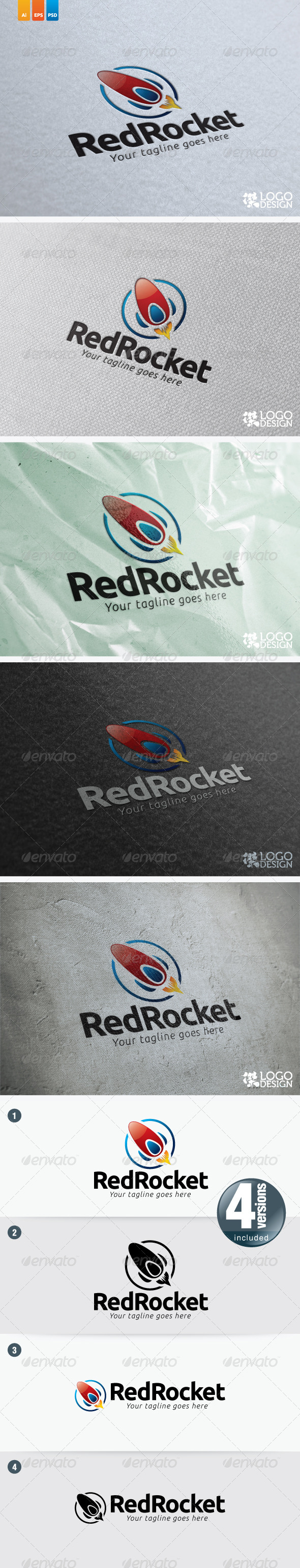 Red Rocket - Objects Logo Templates