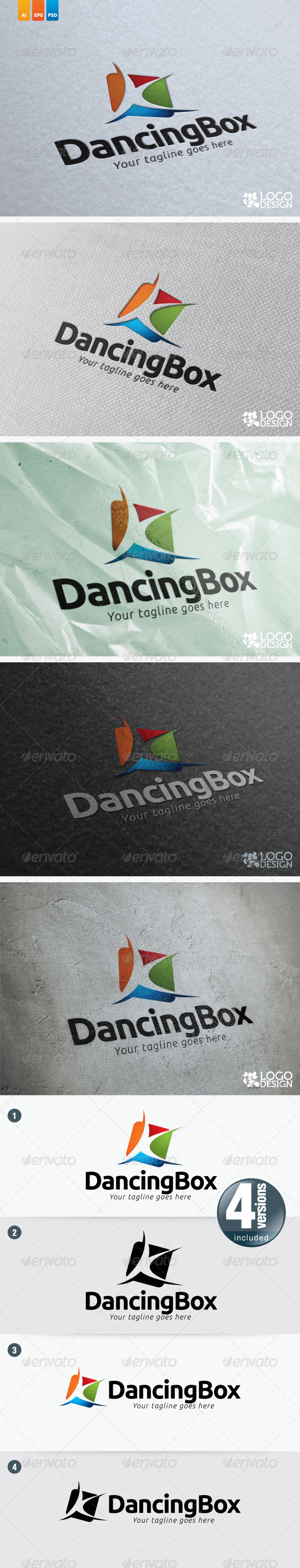 Dancing Box - Humans Logo Templates