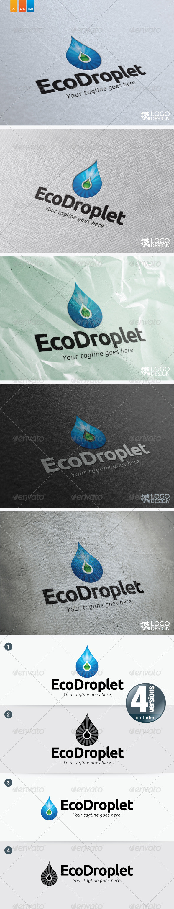Eco Droplet - Nature Logo Templates