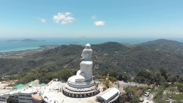 The Great Buddha of Phuket, seated Maravija Buddha statue in Phuket, Thailand alt