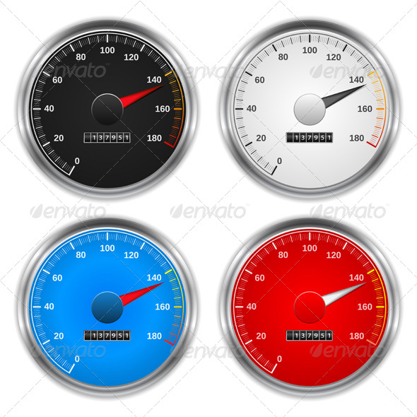 Speedometers - Objects Vectors