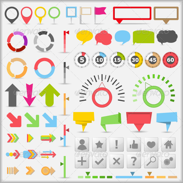 Infographic Elements - Web Elements Vectors