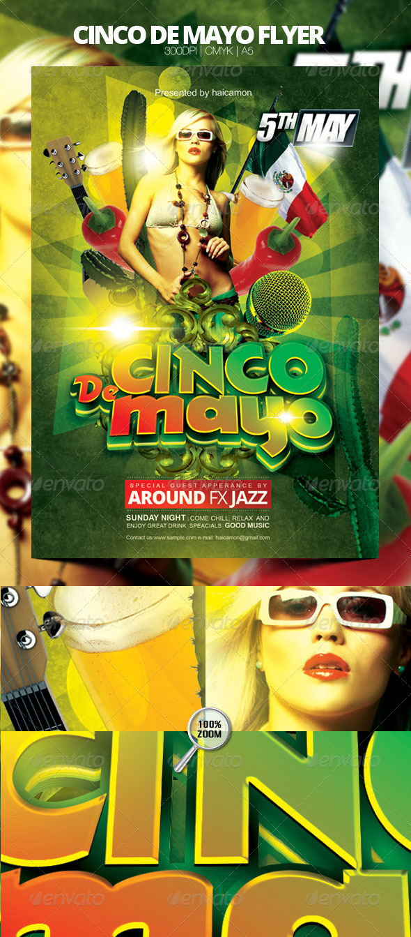 Cinco De Mayo Flyer - Flyers Print Templates