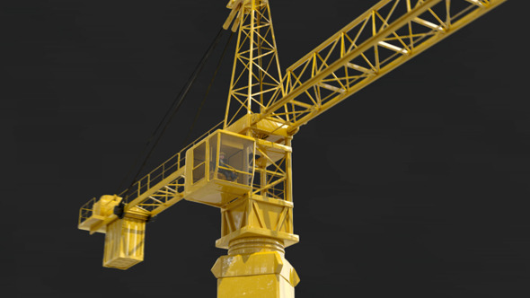 Tower Crane Showing Your Logo or Footage