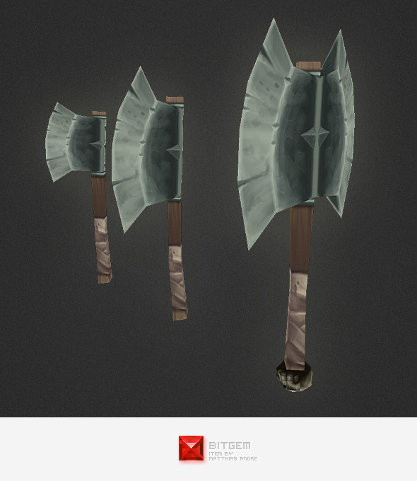 Low Poly Axe - 3Docean 4457407