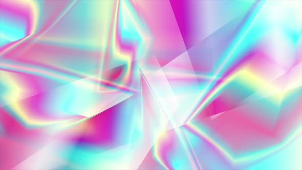 Holographic Glass Polygonal Shapes
