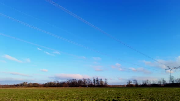 High Voltage Electric Tower With Insulators