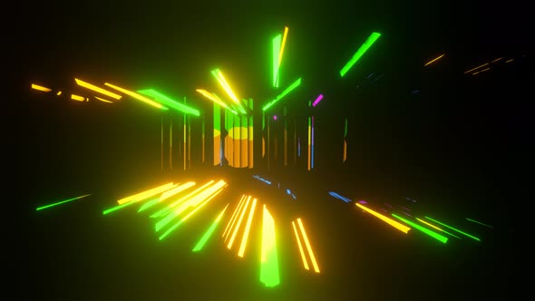 3d rendered VJ laser beams. Abstract background