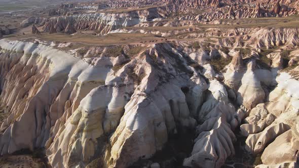 Cappadocia landscape in Cappadocia travel, aerial view alt