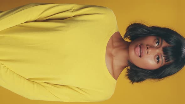 Shy Latin American Woman Not Daring to Say or Object Because of Selfdoubt alt