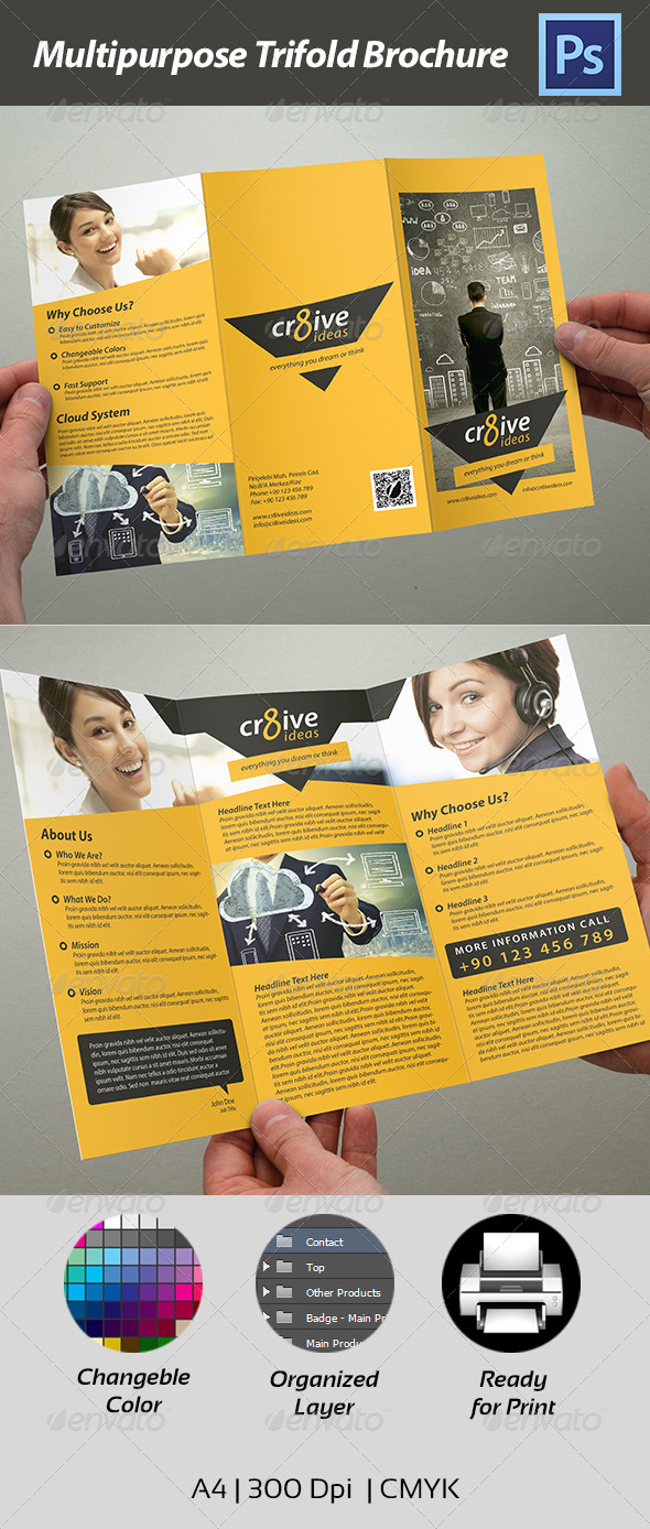 Trifold Brochure - Multipurpose - Corporate Brochures